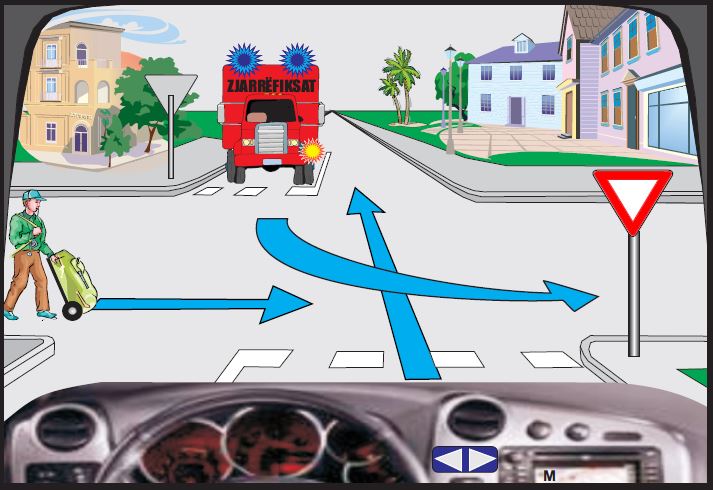 Si duhet të jetë radhitja e kalimit në këtë kryqëzim?