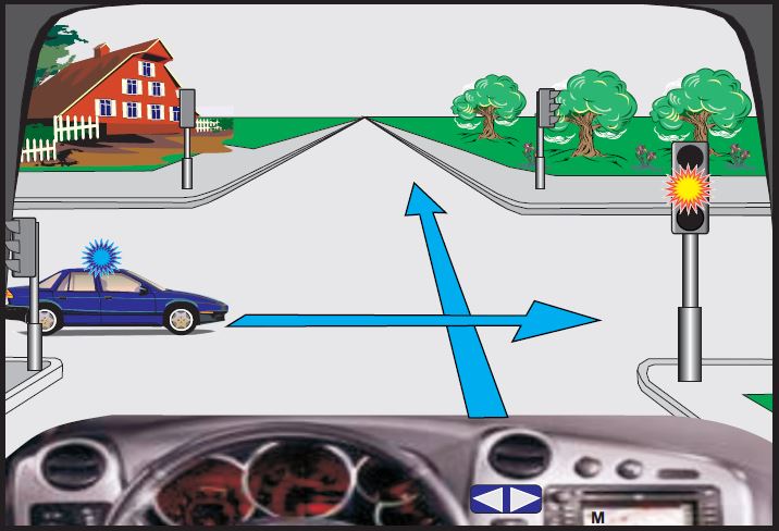 Si do të veproni në këtë situatë, kur në semafor ndriçon drita e verdhë vezulluese?