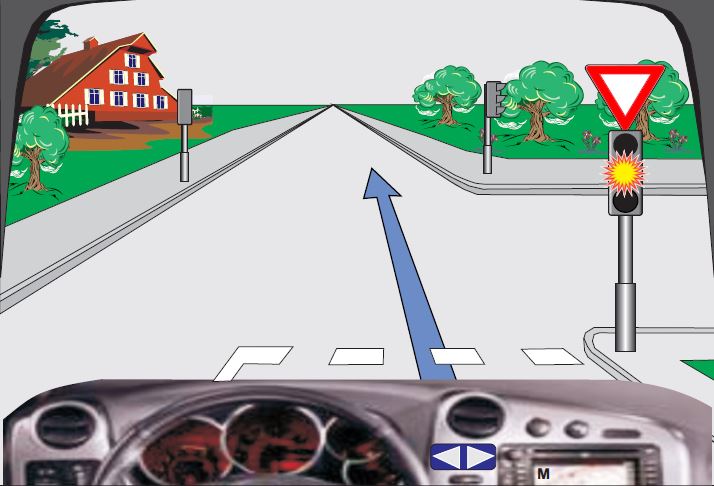 Në semafor ndriçon drita e verdhë vezulluese. Çka duhet të keni parasysh në këtë situatë?